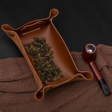 Pipe Pouch, PU Leather Case With Pipe Stand, Handmade Multifunctional Pipe Bag 1 Pipe And Other AccessoriesDoes Not Include Pipes And Accessories - 最初的 - 查看 4