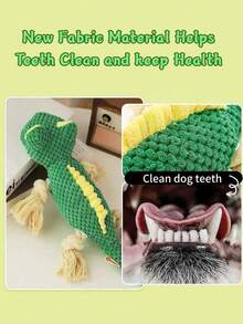 Plush Barking Dog Doll, Interactive Lizard Puppy Doll, Soft Plush Animal Dog Doll Suitable For Puppies, Small, Medium And Large Dogs - Multicolor - View 7