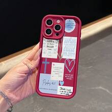 A Simple And Stylish Pink Phone Case With Flower Tag Pattern, Suitable For IPhone 11/12/13/14/17,11 Pro Max,12 Pro Max,13 Pro Max,14 Pro Max,15 Pro Max,16 Pro Max,17 Pro Max,7 Pro,17 Air And Galaxy S22/S22+/223/223+/224/S24+/S25+/S25 Ultra. As A Gift For Family And Friends, It Is Suitable For Various Occasions Such As Birthdays, Spring Festival, Holiday Celebrations, Couple Anniversaries, Valentine's Day, Etc. It Is A Fashionable Choice. - 粉色 - 查看 8