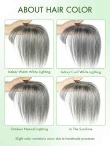 Women's Human Hair Topper Piece - Long Straight Dark Brown (16-18 Inch) Natural Look Hairpiece For Bald Spots & Thinning Hair - Multicolor - View 10