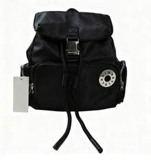 Bimba Brieftasche Sommer Wasserdicht Damen Rundes Etikett Große Kapazität Rucksack - 黑色 - 查看 3