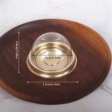 10/50/100/150个装，透明塑料迷你蛋糕盒带盖，圆形纸杯蛋糕托，塑料蛋黄泡芙盒，月饼圆顶盒，烘焙包装盒，厨房烘焙工具，小型企业用品