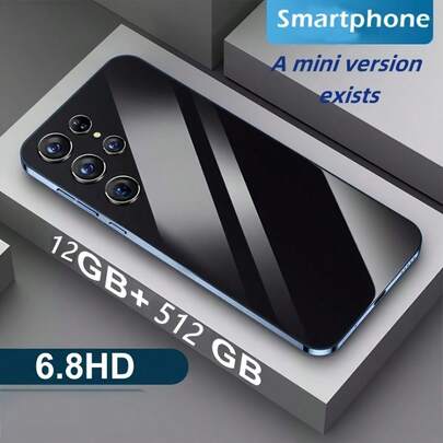 W&O 2025 New Unlocked Phone, 6.8" HD+ Display ,Android 5G Dual SIM 12GB+512GB,5800mAh,Face Unlock Earphones Type-C Charging Cable ,Case Screen Protector Perfect For Tech Lovers And Travelers. Ideal Gift For Holidays And Birthdays Business Phone, Travel Phone, Modern Smartphone, Premium Build, High-Quality Display, Fast Charging, Big Screen. Unlocked Phone, Unlocked G Smartphone, Unlocked Android Phone, Unlocked Smartphone, Mini Smartphone.