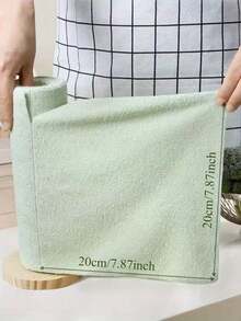 20pcs/Roll Super Soft Microfiber Dishcloth, Multi-Purpose Dish Towel, Double-Sided Cleaning Rag For Dishes, Kitchenware, Furniture - Multicolor - View 4