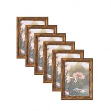 1pc Vintage Wooden Photo Frame, Suitable For Desktop Or Wall Display (Photo Paper Included, Random Delivery), Applicable For Home, Living Room, Bedroom, Dining Room, Corridor, Photo Wall, Home Decor - Rust Brown - View 10
