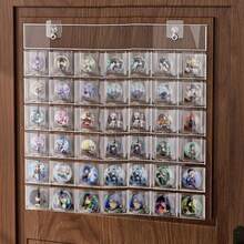 カードホルダー 壁掛け （42ポケット） 写真展示用ホルダー ポストカード 壁掛式缶バッジ収納ファイル ウォールポケット 42枚のカードを収納可能鑑賞 透明 カードの保護 傷防止 吊り下げ 大容量 省スペース10.5cm*8cm以内に対応 フック付き カバー ケース ファイル ディスプレイ 飾る 展示 - 1 - チェックする 7