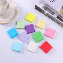 12pcs 1200 Sheets Mixed Color Sticky Note, Creative Easy To Post Sticky Note For Office, School Student,Tearable Sticky Sticky Note Paper For Students To Take Notes With Multifunctional Index Stickers,For School Supplies,Back To School