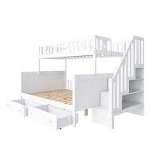 Kids Bed Frames, Headboards & Footboards - White + Solid Wood + 90cm*200cm - View 11