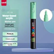 UNI NEW PACKAGE Paint Marker Pen Set And Single PC-1M Water Based Colors Permanent Acrylic Pen Graffiti Art Supplies School Suppiy