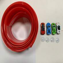 儿童360度旋转蓝红赛道，配备15英尺入口和灵活的赛车坡道，培养智慧和动手能力，丰富想象力，适合3岁以上儿童。包含吸盘式赛道和合金赛车，兼容1/64比例模型车，是男孩女孩的生日礼物和万圣节礼物之选。无需电池，可重复使用，亲子互动益智手工游戏套装。 - 彩色 - 查看 16