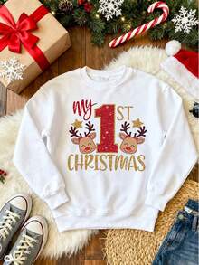 Women Plus Size Sports Sweatshirts - Putih - View 3