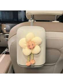 2026 New Floral Pattern Car Trash Can, Cute Front Seat Storage Box, Waterproof Rear Seat Trash Can & Storage Organizer, Multifunctional Car Trash Can, Leak-Proof, Easy To Clean Car Trash Can - Multicolor - View 8