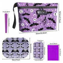 防臭袋套装。包含防盗密码锁防臭袋、创意图案托盘、收纳盒、管状收纳袋和袋子。防水、轻便、易携，适合家庭活动。生日礼物、情人节礼物。 - 彩色 - 查看 2