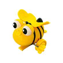 1个黄色/粉色卡通迷你发条蜜蜂玩具，360度翻转旋转跳跃，趣味减压发条玩具，上发条动物派对礼物，适合14岁以上青少年和成人派对、嘉年华奖品、圣诞节礼物 - 彩色 - 查看 8