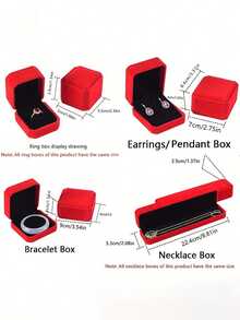 Elegant Pendant Necklace Jewelry Gift Box, Jewelry Storage Box, Classic Necklace Gift Packaging Box, Jewelry Storage Box, Mother's Day Gift Box, Suitable For Christmas, Valentine's Day, Wedding And Other Special Occasions, Gift For Mom