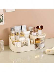 Flerfärgad kosmetikorganisatör skrivbordsskåp sminkbord hudvårdsförvaringsställ läppstift sorteringslåda lådformad bordsskiva sminkorganisatör hudvårdsförvaringslåda