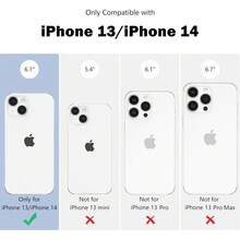 Funda magnética ZTOFERA para 13/14 compatible con, diseño de patrón floral estético y lindo para chicas y mujeres, funda protectora dura anti-caída para 13/14 - gran flor blanca, funda de teléfono creativa de dibujos animados, a prueba de golpes y resistente a caídas, protección completa, adecuada para 17/17ProMax/iPhone16/16Plus/16Pro/16ProMax, iPhone15/15Plus/15Pro/15ProMax, iPhone14/14Plus/14Pro/14ProMax, iPhone13/13Pro/13ProMax, regalo perfecto para novia, novio, día de San Valentín, Navidad - transparente - Ver 10