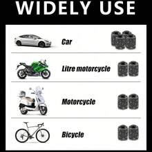 4pcs New Full Diamond Valve Cap Aluminum Alloy With Sealing Ring Automotive Tire Cover Automotive Metal Valve Core - one-size - View 11