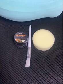皮革颜色修复剂，皮革划痕修复霜，棕色、黑色、白色，适用于沙发、鞋子和家具的皮革修复和保养 - 30克