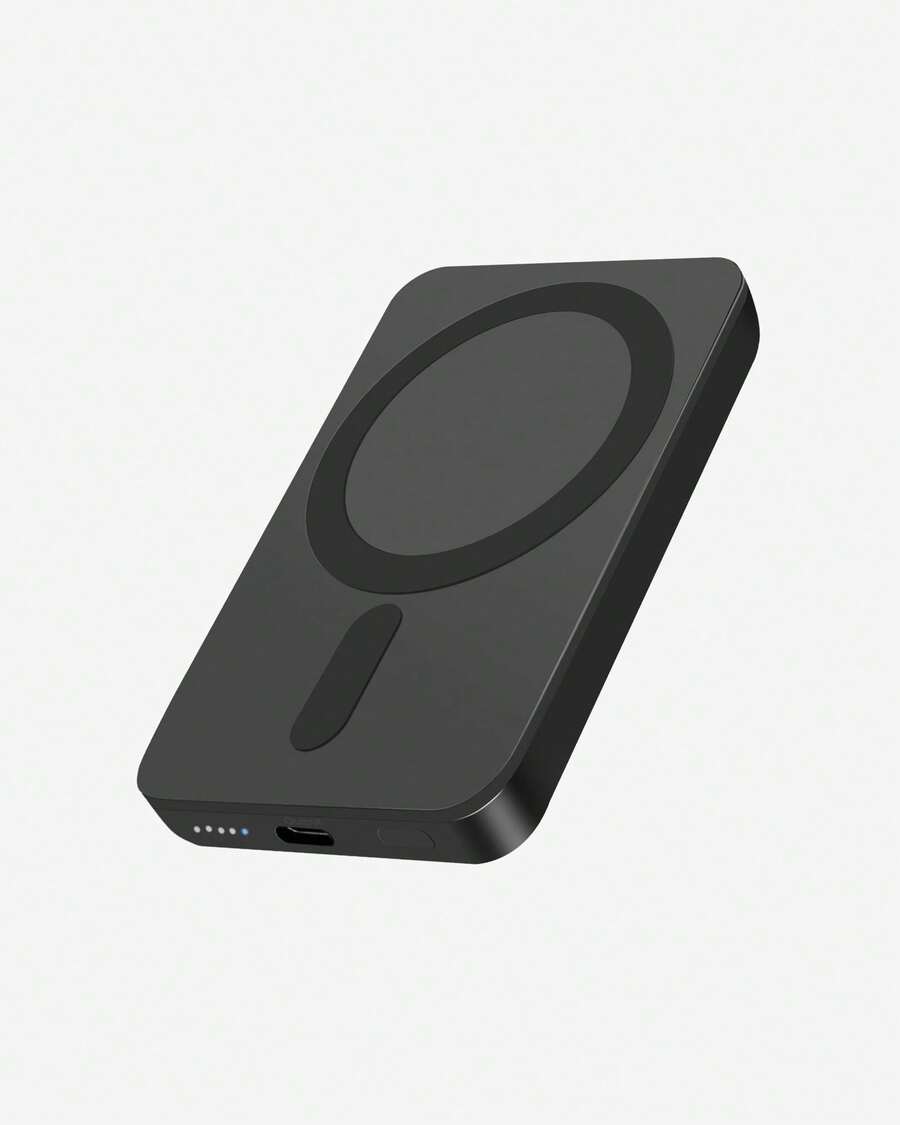 MagSafe-Compatible Portable Charger, 10000mAh 15W Compact Magnetic Power Bank For IPhone 17/16/15/14/13/12, 1USB-C Charging Battery Pack For Christmas Gifts, Holiday Giftsportable Outdoor Travel Use - 黑色 - 查看 1