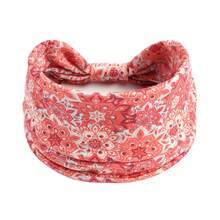 New Bohemian Headband Personalized Mandala Flower Headband Elastic Band Sweat-Absorbent Breathable Female Wide-Brimmed Headdress, Hair Accessories, Turban Headband, Hairband Fall Winter Hair Band For Vacation Outfits Woman Elegant Scarf Women Bandanas Soft Headwrap - Multicolor - View 12