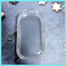 1个19厘米透明拉链收纳袋，娃娃收纳袋，PVC材质，带钥匙扣[仅袋子，钥匙扣款式随机] - 彩色 - 查看 12