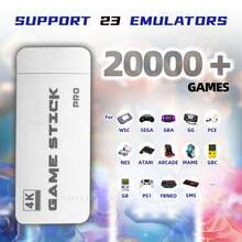 M15迷你无线游戏手柄掌上游戏机，64GB存储空间，内置20000+款复古游戏，高清输出，支持双人游戏，兼容PS1等多种游戏机 - 白色 - 查看 4