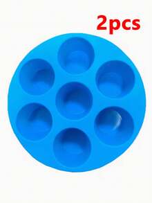 2/1个空气炸锅硅胶烘焙模具，1个煎饼杯模具，不粘硅胶纸杯蛋糕衬垫，空气炸锅煎饼和蛋糕配件，非电动硅胶烘焙模具 - 彩色 - 查看 18