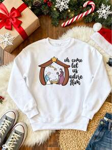 Women Plus Size Sports Sweatshirts - 白色 - 查看 3