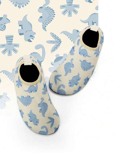 1双儿童户外运动休闲时尚防滑透气卡通图案男女童沙滩凉鞋、恐龙/独角兽水鞋、瑜伽鞋