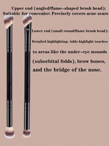 YZIMENG Set di 15/12/7/5 pennelli trucco YISE, set di 5 pennelli trucco a doppia estremità, pennelli trucco piatti e tondi di base per fondotinta liquido, cipria, blush, ombretto, correttore, set di 7 spugnette trucco inclusi 2 mini, 3 cuscinetti vellutati a triangolo, 3 mini cuscinetti ad aria per ritocchi perfetti di trucco, viaggio e feste