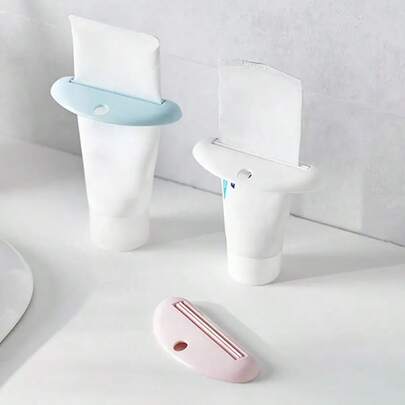 2ps Random Mixed Color Toothpaste Squeezer Creative Korean-Style Squeezing Clip