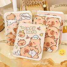 Sổ tay lò xo 1/4 hình chuột lang nước, da mềm, thiết kế họa tiết chuột lang nước dễ thương, phong cách chủ đề động vật, 50 trang bên trong mỗi cuốn, lý tưởng làm quà tặng cho học sinh và văn phòng phẩm, nhật ký, đồ dùng học tập, đồ dùng học đường (màu hỗn hợp) - Nhiều màu - Xem 6