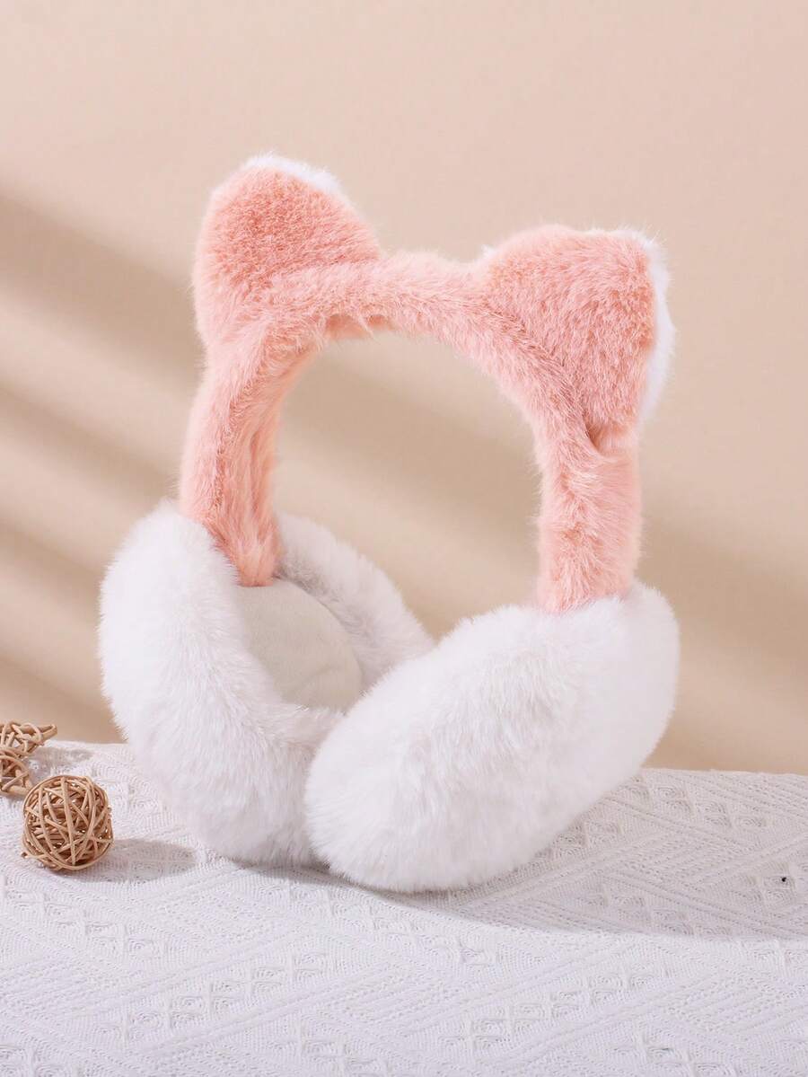 1个儿童闭眼兔耳保暖套，时尚防护，适合派对、户外活动和日常使用