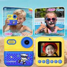 Children's Instant Print Camera With Memory Card, 2.4-Inch Screen, Built-In Stress-Relief Games, Perfect Christmas And Birthday Gift, Outdoor Photography Toy With Recording Support - Multicolor - View 7