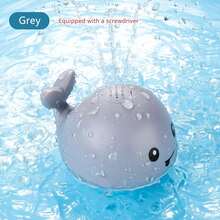 1件装婴儿洗澡玩具，带灯光、喷水功能，儿童浴室玩具，浴缸婴儿洗澡玩具，男孩女孩游泳池浴室鲸鱼喷水玩具，婴儿浴缸玩水玩具