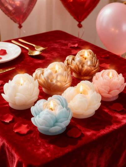 1pc Delicate Floral Silicone Candle Mold - Easy Release/Reusable For Wedding/Mother's Day DIY Crafts