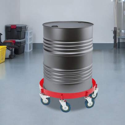 SanBouSi Drum Dolly Heavy Duty Barrel Cart Drum Dolly Cart With Cross Braces & Wheels