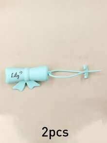 Custom Lipstick Case With Name, Holder, Personalized Holder, Lip Balm Holder, Customized Lip Gloss Holder Keychain, Customizable Bow Lipstick Protective Case, Valentine'S Day, Birthday Gifts, Silicone, Travel Essentials, Wedding Accessories, Family, Couple, Sisters, Friend, Mom - Style a - View 7