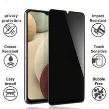 2 piezas Protector de pantalla de privacidad compatible con teléfonos , anti espía/anti rotura/anti mirones con cobertura de pantalla completa, compatible con Samsung, protector de pantalla de alta definición, sin burbujas, resistente a los arañazos, protector de pantalla, película de vidrio de pantalla de cobertura completa y otros tipos de protectores de pantalla, protegiendo la pantalla - Gris - Ver 2