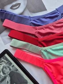 Sexy Microfiber Double Thong Panty Sets For Comfortable Everyday Wear - Women's Lingerie - 多種顏色 - 查看 7