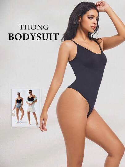 一件装女士无缝露背连体裤，收腹塑身衣