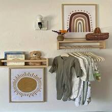 2pcs/Set Floating Shelves Are Used For Home Decoration, Display Racks, Storage Racks, And Placement Racks. They Can Also Be Used As Floating Shelves, Organizing Racks, And Storage Racks. Suspended Placement Racks Are Storage Tools And Decorative Shelves.Gift For New Year. - Multicolor - View 6