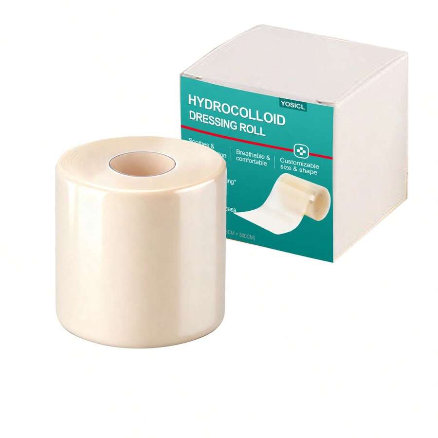 5cm X 300cm Self-Adhesive Hydrocolloid Tape Roll For Wound Care, Waterproof - Multicolor - View 1