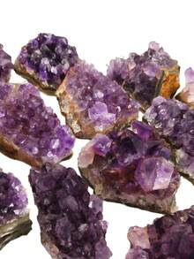 1pc Natural Amethyst Stone, Energy Healing Home Decor Masterpiece, Best Gift For Christmas, Thanksgiving, Easter, Valentine's Day - 20-40g - View 3