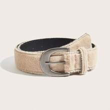 1pc Wine Red Fluffy Retro Personalized Casual PU Leather Women Waist Belt, Suitable For Jeans, Coats, Dresses, Skirts Fall, Autumn, Halloween - Burgundy - View 22