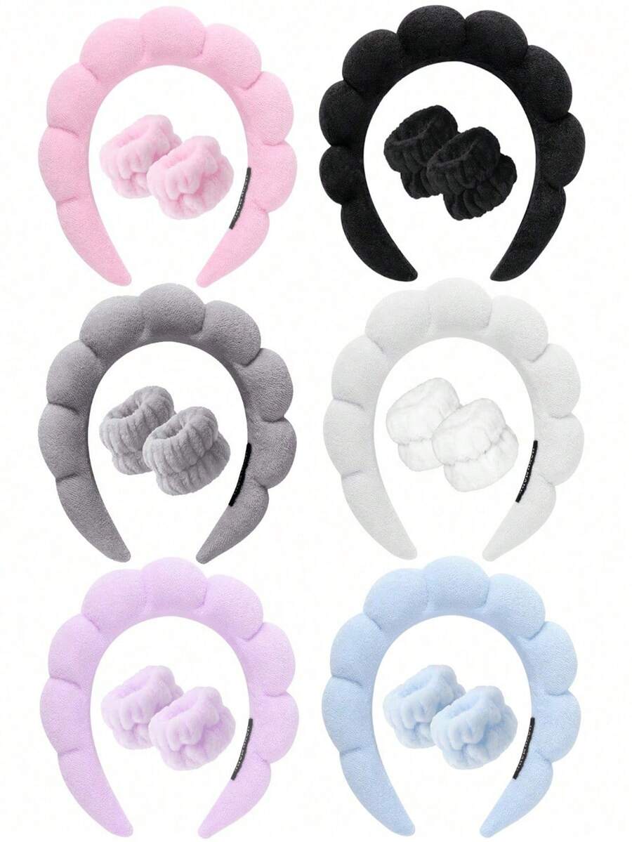 1PC Sponge Headband Wrist Band Yoga Running Skin Care Moisture Wicking Hair Band Facial Mask Cleaning And Exercise Neutral Fitness And Beauty Accessories Fashion Gym Self Care Bathroom Necessities Hair Accessories Exercise Equipment - Multicolor - View 1