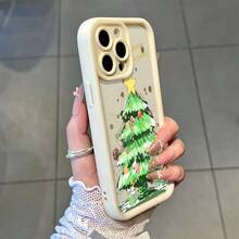 Fundas protectora de teléfono con Decoración Navideña Árbol Creativa regalo de moda minimalista interesante para hombres y mujeres, adecuado para  16/15/15Pro/15ProMax/14/13/12/11/XsMAX,  17,  Max Series,A14/A15/S23 Ultra/A50/A12/A32/A52/A72/A51/A21S/A13/A14/S22 Ultra/S23/A33/A53/S20 FE,Protección completa contra caídas, resistencia a impactos y prevención de rayaduras,diseño creativo y de moda para hombres y mujeres - Bordó - Ver 8