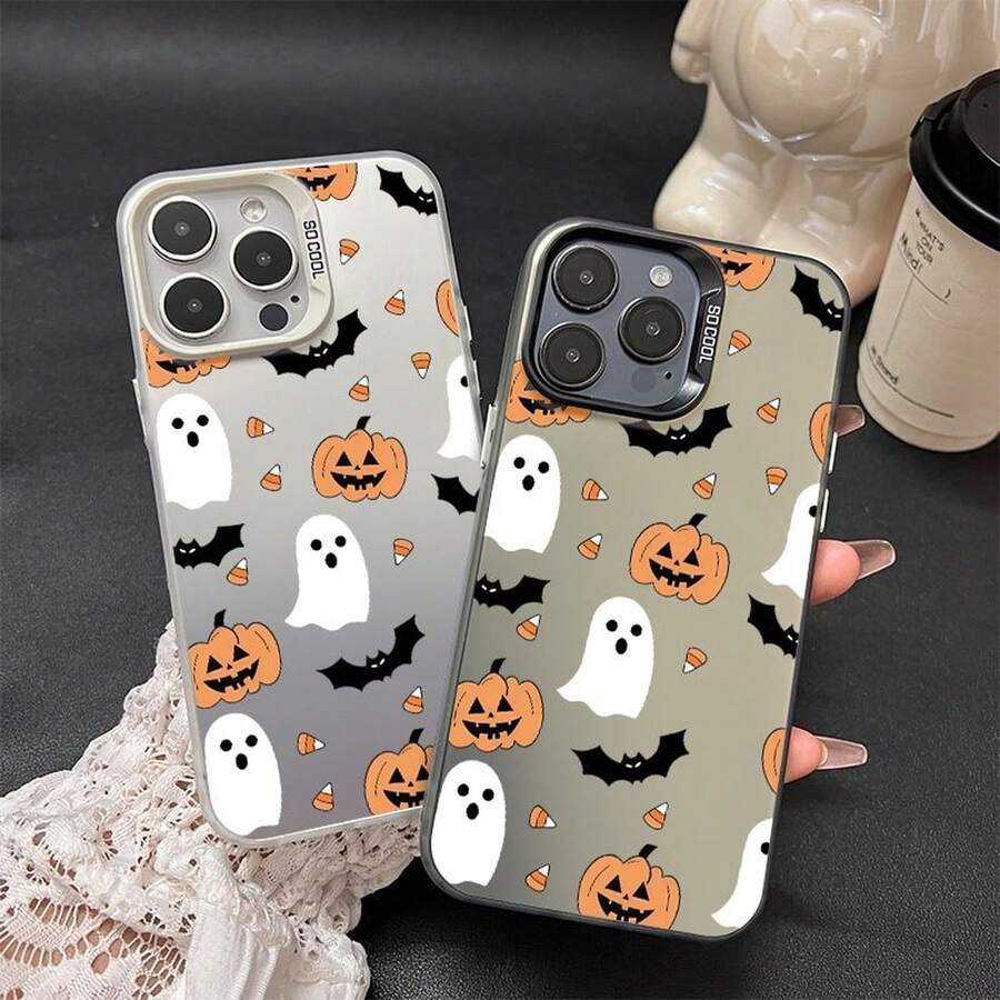 pumpkinSuitable for Redmi NOTE 13 14 PRO PLUS Halloween gift Easter gift for friends for family couple style color silver case - CYKBlackJCAW - Ver 1