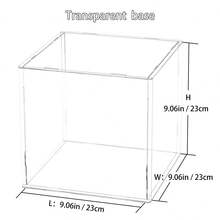 Hộp trưng bày acrylic lắp ráp sẵn - Kệ lưu trữ thẳng đứng phù hợp cho búp bê, đồ sưu tầm và tượng nhỏ - Hình lập phương trong suốt - Trong sáng - Xem 27